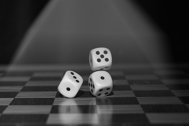 dice game monochrome